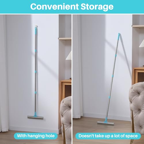 Carpet Rake for Pet Hair Removal (1 PCS[1 Long Handle] / Cyan)