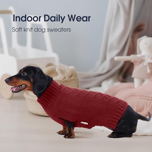 Dog Sweater Large Size Dog (X-Large(Chest:24.4 in) / Red)