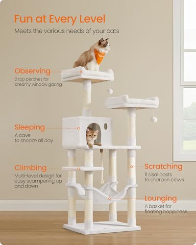 Cat Tree 55.8 (Cream White)