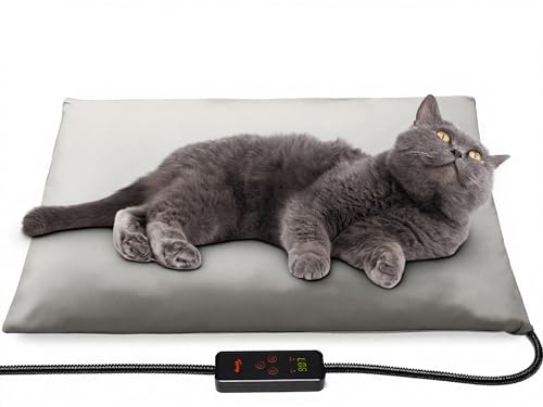 Small Pet Heating Pad (18.0"L x 16.0"W x 0.6"Th / Grey)