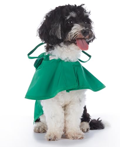 Dog Raincoat Hooded Reflective Waterproof Slicker Poncho (Frog / M(5-7 pound))