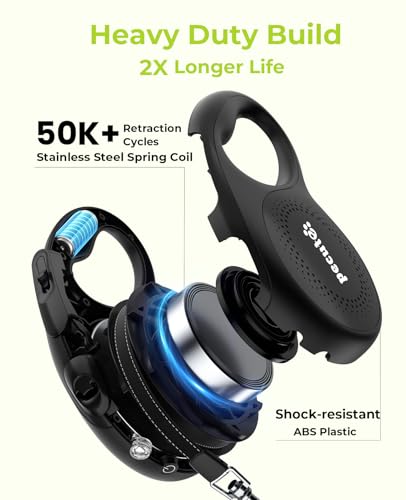 Retractable Dog Leash with Flashlight (Large-26ft)