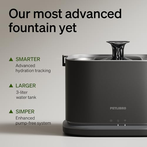 Upgrade Cat Water Fountain Stainless Steel Tray (Black / Fountain)