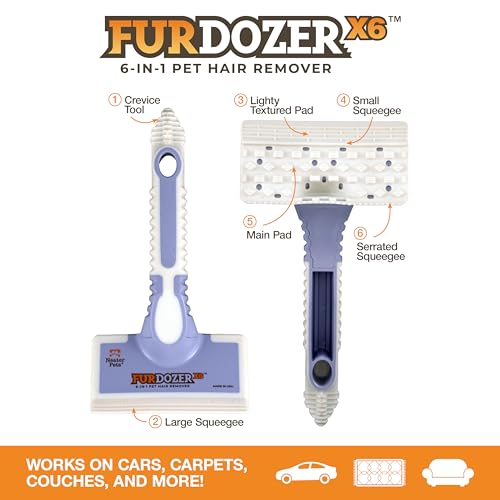 FurDozer Pet Hair Remover & Auto Detailing Tools (Purple / (3 Pack) - X6, X3 PRO, X3 MINI)