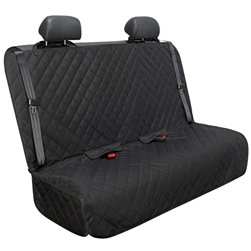 Bench Car Seat Cover Protector (49" L × 56" W / BLACK)
