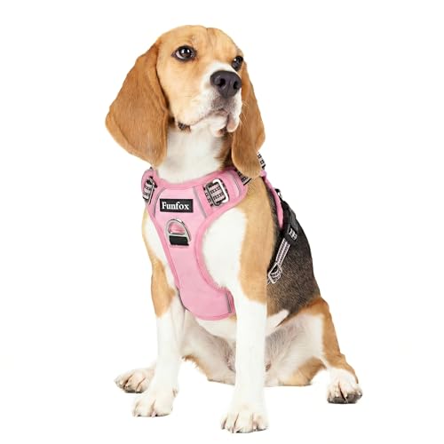 Dog Harness No Pull (Pink / Medium)