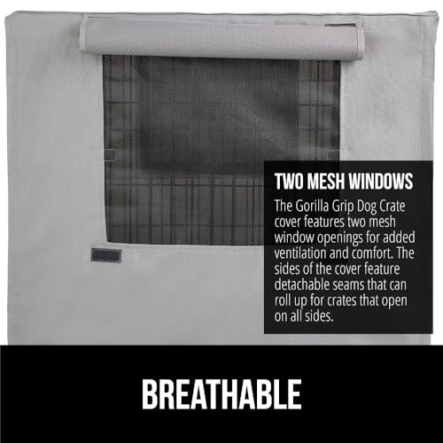Dog Crate Covers (Gray / 36" X 23" X 25")