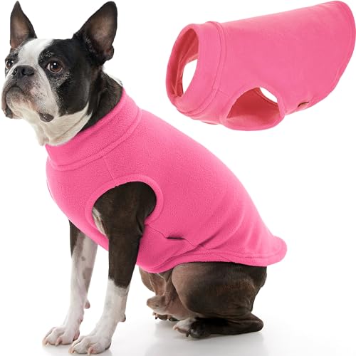 Stretch Fleece Vest Dog Sweater (XX-Large Length (18.5") / Pink)