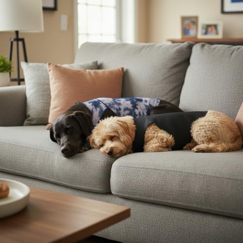 Dog & Cat Surgery Recovery Suit and Anxiety Wrap (XL / Black)