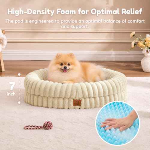 Orthopedic Dog Bed (Sandy Beige / M(30*24*7))