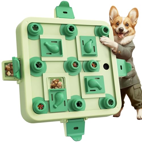 3 Level Dog Chess Puzzle Toy (LEVEL 3 IN 1 / Green)