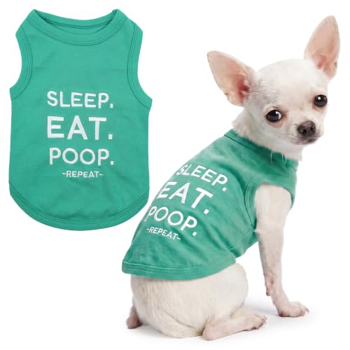 Dog Shirt 100% Cotton Shirts for Small Dogs (XXS(1-3lbs))