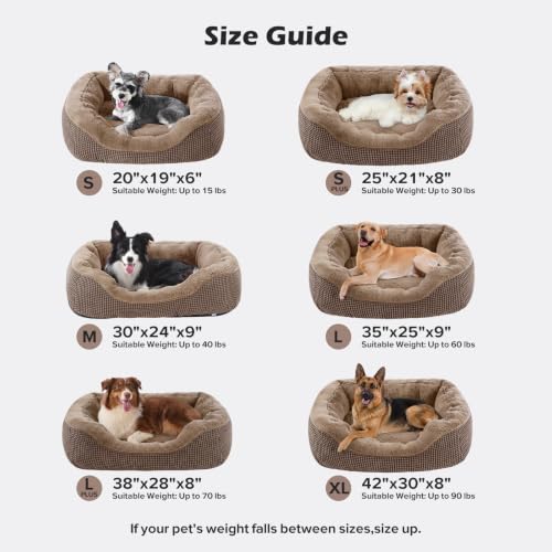 XL Dog Beds Large Sized Dog (XL (42"x30"x8") / Dark Brown)