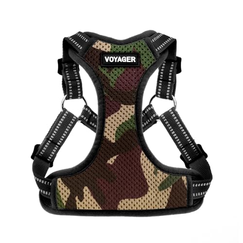 Voyager Step in Flex Dog Harness (Harness (Army/Black Trim) / L)