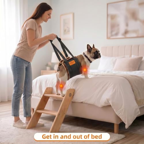 Adjustable Dog Lifting Harness (Brown / Small)