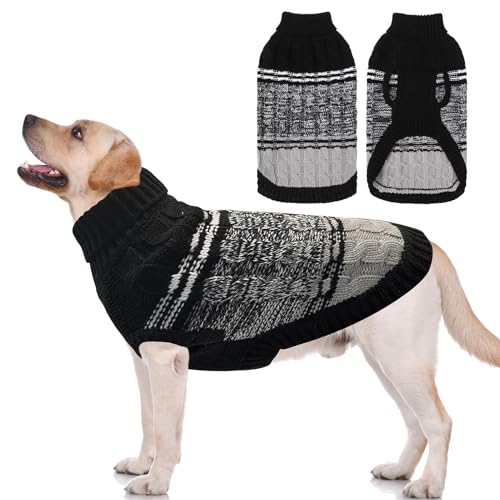 Dog Sweaters for Medium Dogs Girl Boy (Medium / #1 Black)