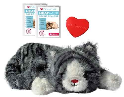 Plush Heartbeat Toy (Grey Stripe)