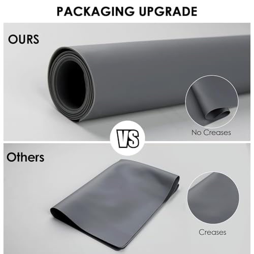 Extra Large Silicone Table Mat (01-dark Gray / 23.6"L x 15.7"W)