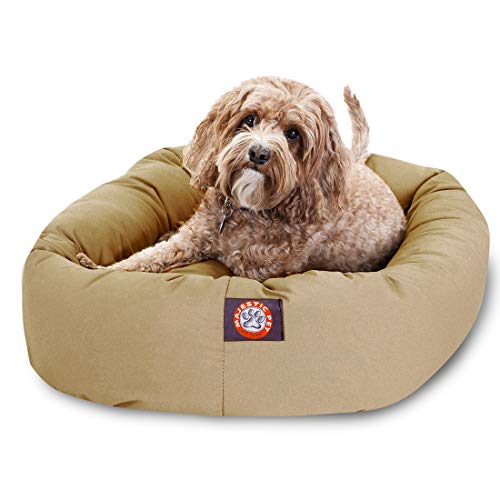 Bagel Calming Dog Bed (Khaki)