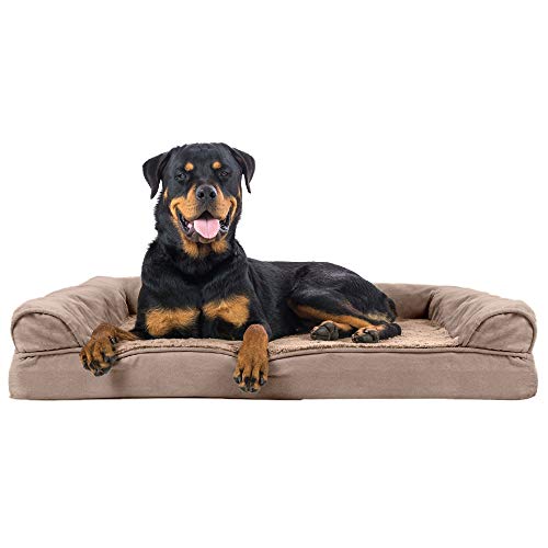 Orthopedic Dog Bed for Large Dogs w (Jumbo / Almondine)