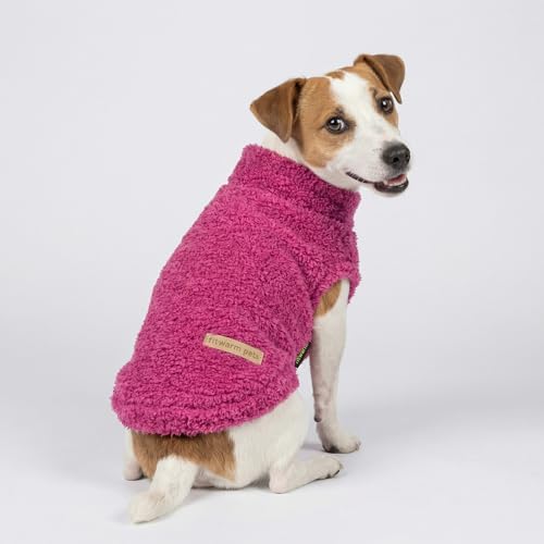 2 Pack Striped Fleece Dog Sweater (Large / White-Pink)