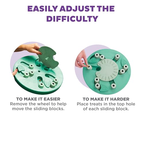 Nina Ottosson Dog Worker Dog Toy Treat Puzzle (Dog Worker (Green) / 1 Count (Pack of 1))