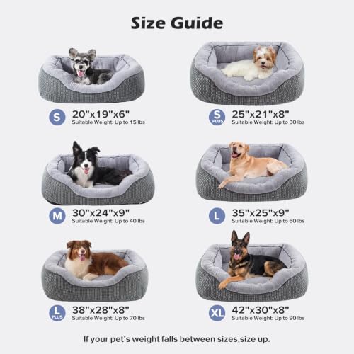 XL Dog Beds Large Sized Dog (XL (42"x30"x8") / Grey)