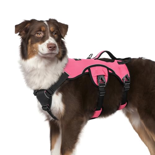 Escape Proof Dog Harness for Medium (Peach Pink / Medium)