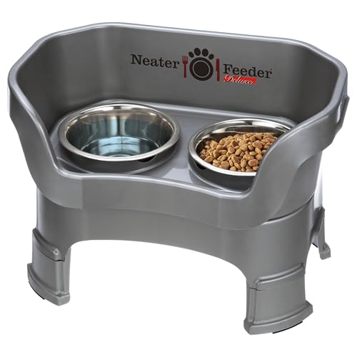 Neater Feeder Deluxe Mess (Medium + Standard Bowl / Gunmetal)