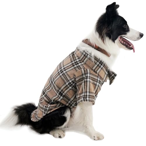 Pet Shirt Clothes for Dogs and Cats (Khaki / 3X-Large)