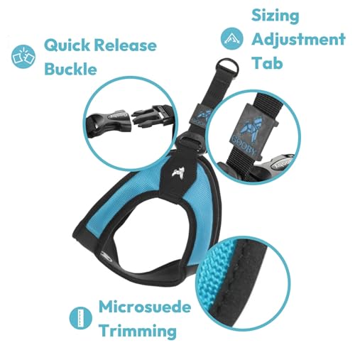 Escape Free Easy Fit Dog Harness (X-Small chest (15~17.25") / Black)