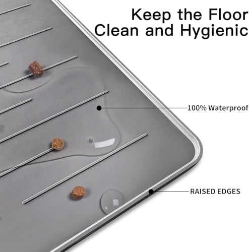 XXXL Pet Food Mat (Dark Brown / 48"L x 32"W)