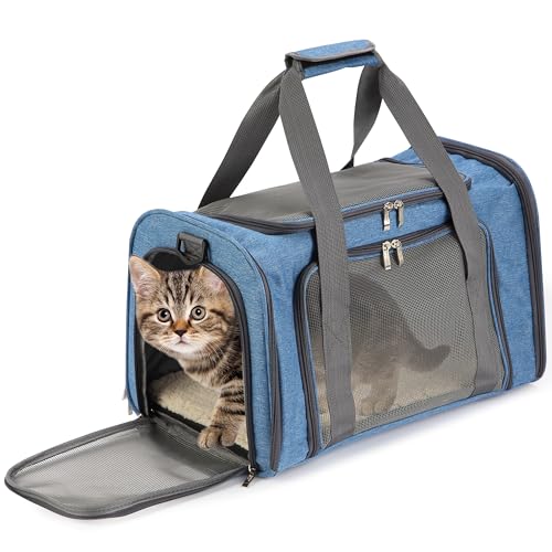 Pet Carrier 17.5" x 11.2" x 11.5" (Blue)