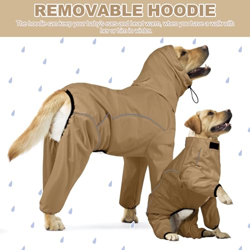 ADINIKIA Dog Raincoat (M / KhakiGreen)