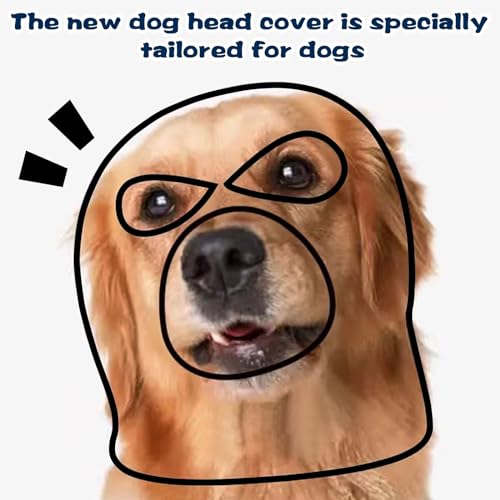Dog Halloween Christmas Costume Ear Muffs Noise Protection Knitted Dogs Ears Warm Hats Dog Robbers & Thieves Mask Funny Pet Cosplay for Medium Large Pets (Black musk)