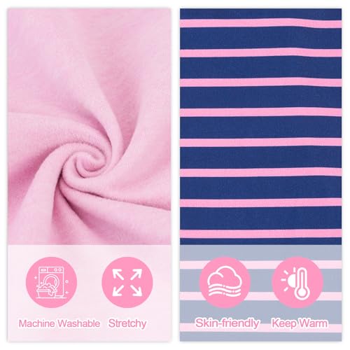 2 Pack Dog Sweater Fleece Vest Dog Sweatshirt Turtleneck Warm Stretchy Pullover Pet Clothes Cold Weather for Medium Large Girl Dogs (Small(Chest-21.3") / Pink,Purple)