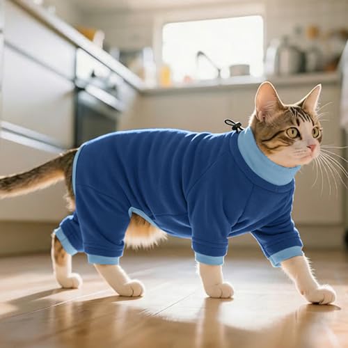 Cat Hair Sticky Shirt (Large / Blue)