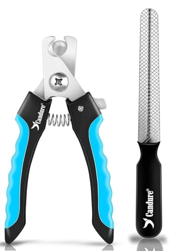 Pet Nail Clippers Professional Nail Trimmer Suitable for Puppy (Bright Blue / Medium to Small pets)