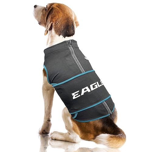NFL Philadelphia Eagles Dog Anxiety Shirt Calming Soothing Solution Vest for Dogs (Philadelphia Eagles / Extra Small)