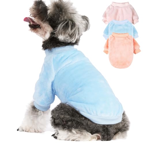 Dog Sweater 3 (Ballet pink,Light blue,Peach / Medium)
