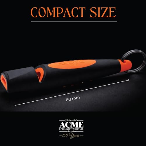 Alpha 210.5 Dog Training Whistle with Enhanced Ergonomic Grip. BPA (Black on Day glow Orange)