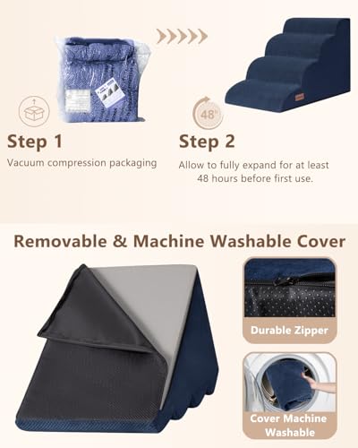 Dog Steps for Bed or Couch (Blue)