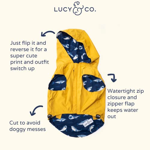 Reversible Raincoat for Dogs & Pets (Medium)