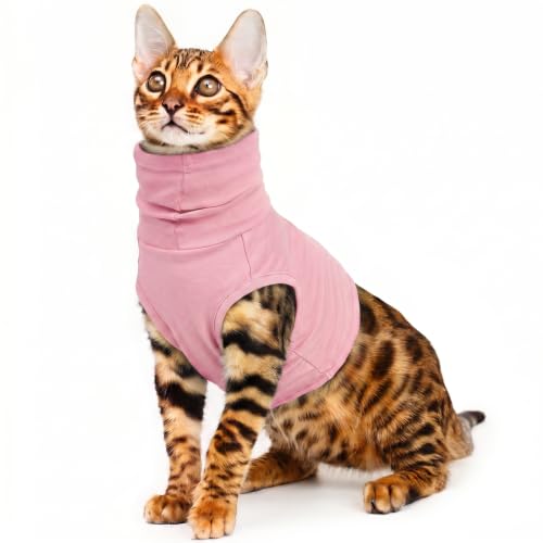 Cat Neck Protector Wound Cover (CherryPink / XS(Chest: 14.2"))