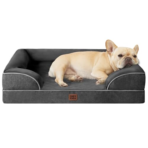 Orthopedic Dog Bed Medium Size Dog (Dark Grey / 30.0"l X 20.0"w X 6.5"th)
