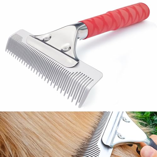 Dog Brush for Shedding (RED)