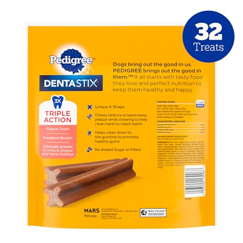 Dentastix Large Breed Dental Dog Treats (32 Count (Pack of 1))