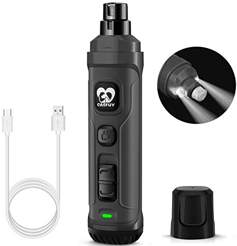 Dog Nail Grinder with 2 LED Light (C-Grey)