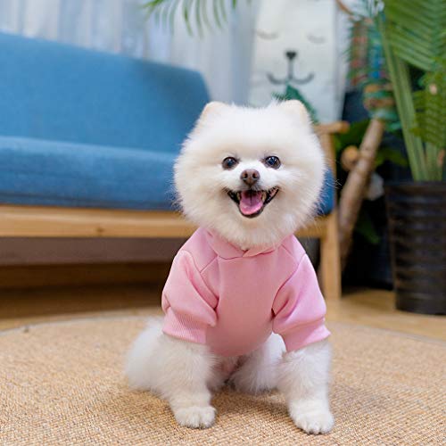 Dog Hoodie for Large Medium Small Dogs (Pink / Small)