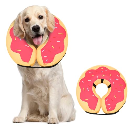 Inflatable Dog Cone (Grapefruit / L(15"-20"))